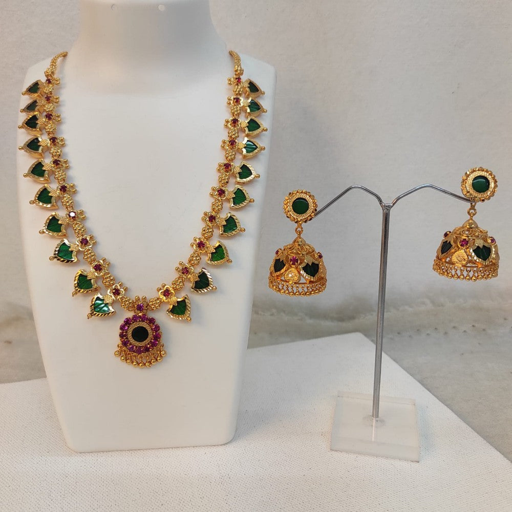 Palakka mala with jumka