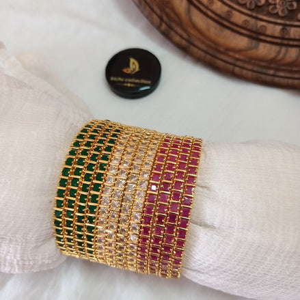 Multi stone bangles
