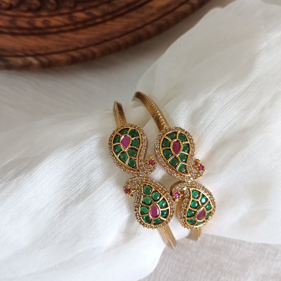 Green Kemp bangles