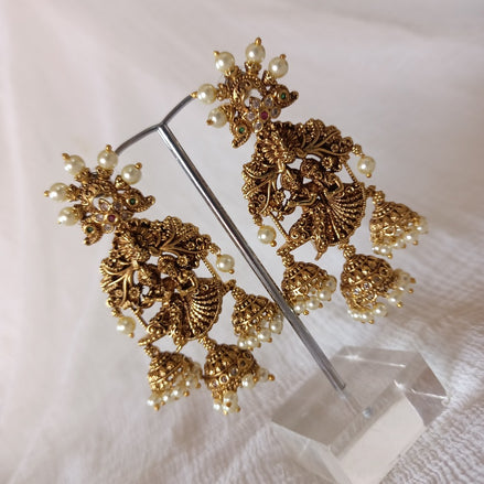 Antique Krishna jumka