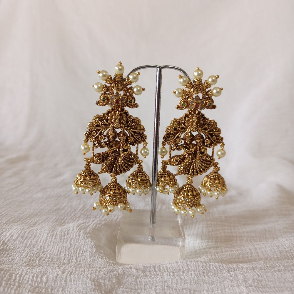 Antique Krishna jumka