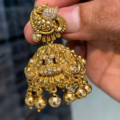 Peacock Nakshi jumka